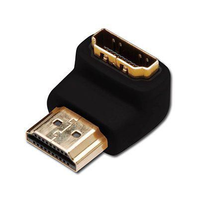Digitus HDMI adapter, type A, 90ø angled M/F, Ultra HD 60p, bl, gold - W125414565