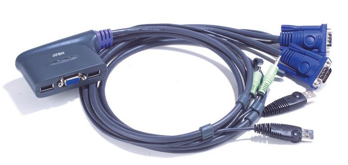 Aten 2-Port USB VGA KVM Switch with Audio - W124689651