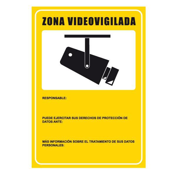 Noname Cartel zona videovigilada para exterior (30x21cm) - W125976778