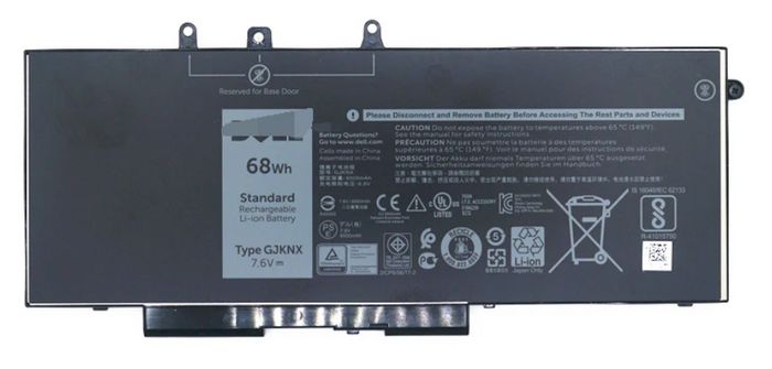 Dell Dell Battery, 68 WHR, 4 Cell, Lithium Ion - W124555174