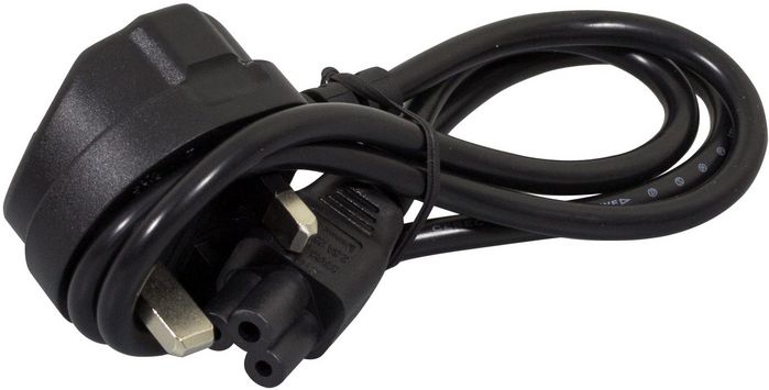 Dell Power Cord, 3 Pin/C5, 1 Meter, 250 Volts, 2.5" Amp, UK - W124689960