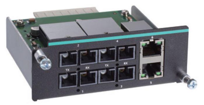 Moxa Fast Ethernet modules for IKS-6726A-2GTXSFP/6728A-4GTXSFP/6728A-8PoE-4GTXSFP modular managed switches - W124721626