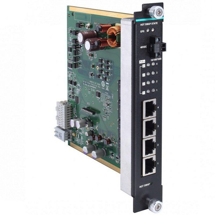 Moxa 4G-port Gigabit Ethernet interface modules for ICS-G7700A/G7800A modular managed Ethernet switches - W124721682