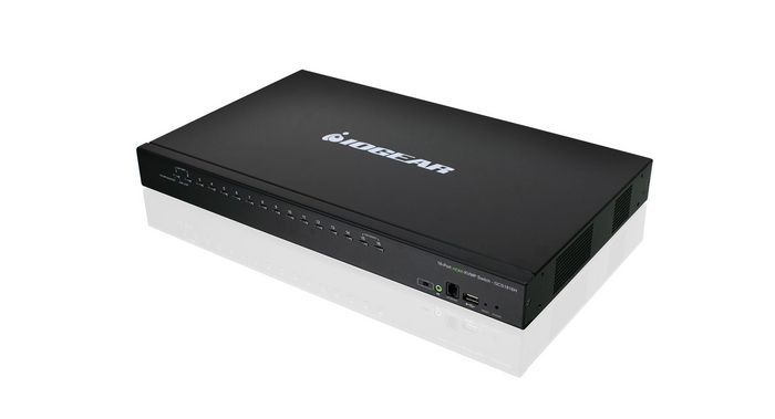 IOGEAR 1U, 1920 x 1200, 16x HDMI, 16x USB, 16x 3.5 mm, 12.2 W, 5 V, 431.8 x 254 x 44.5 mm, 4 kg - W125660566