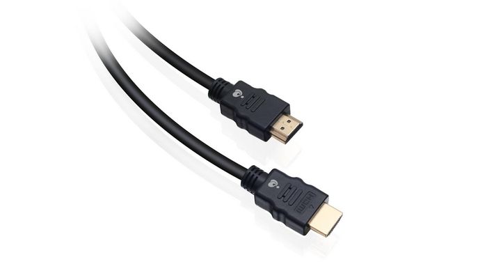 IOGEAR HDMI 2.0, 0.5m, 18Gbps, Gold Plated, Black - W125660589