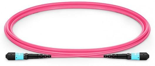 MicroConnect Optical Fibre Cable, MTP Female - MTP Female, Multimode, Polarity B, OM4 (Erica Violet), 2m - W124350562
