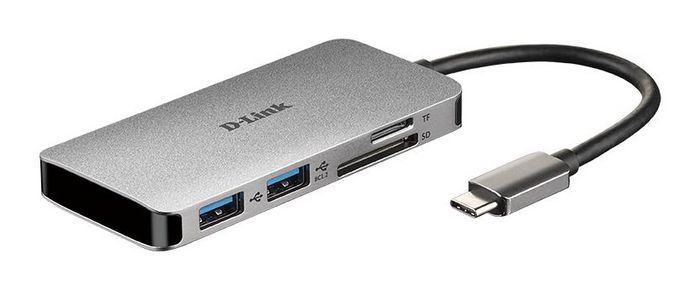 D-Link 2xUSB 3.0, HDMI/USB-C, 4K UHD, 5 Gbit/s, 95x45x11mm, 68g - W125662931