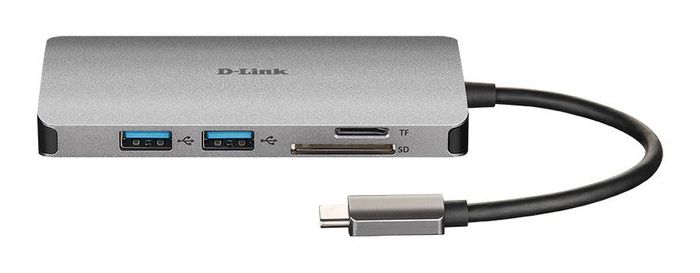 D-Link DUB‑M810 - 8‑in‑1 USB‑C Hub with HDMI/Ethernet/Card Reader/Power Delivery - W125662932
