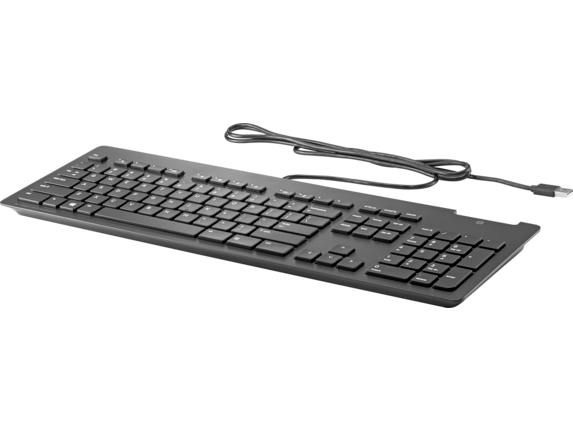 HP Business Slim Smartcard Keyboard, Black - W124538895
