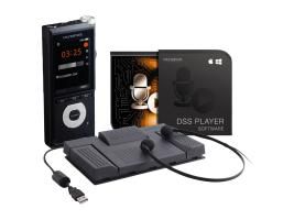 Olympus DS-2600 Starter Kit, DSS / DSS Pro / WAV / MP3, 2GB, 2.4" TFT, SD/SDHC, Micro USB 2.0, 3.5mm, Li-Ion, 120.8x49.8x18.6 mm, AS‑2400 - W125277374