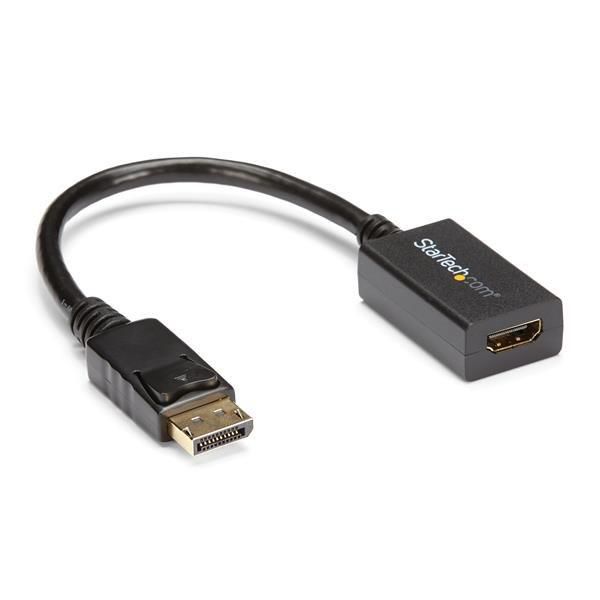 StarTech.com StarTech.com DisplayPort to HDMI Adapter - DP 1.2 to HDMI Video Converter 1080p - DP to HDMI Monitor/TV/Display Cable Adapter Dongle - Passive DP to HDMI Adapter - Latching DP Connector (DP2HDMI2) - W125048616