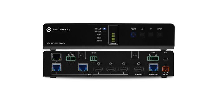 Atlona 4096 x 2160 px, 100 m, 10.2 Gbps, HDCP, 2 x RJ-45 In, 1 x RJ-45 Out, LAN, 3 x HDMI In, 1 x HDMI Out, USB, 1.66 kg - W125400048