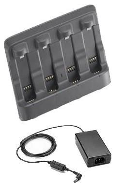 Zebra Four Bay Spare Battery Charger Kit - W124590233