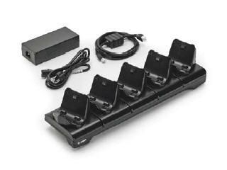 Zebra 5-Slot Docking Cradle, includes EU power cord - W125147470