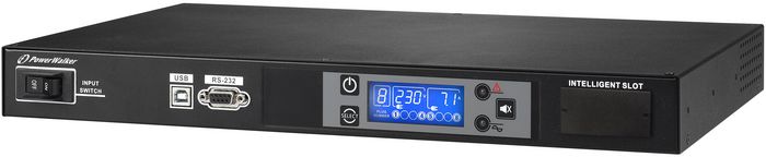 PowerWalker 1U, RS-232/USB, IEC C20 16 A 250 V, 184 - 300 V, 8 x IEC C13, 250 x 430 x 44 mm, 3.5 kg - W125196681