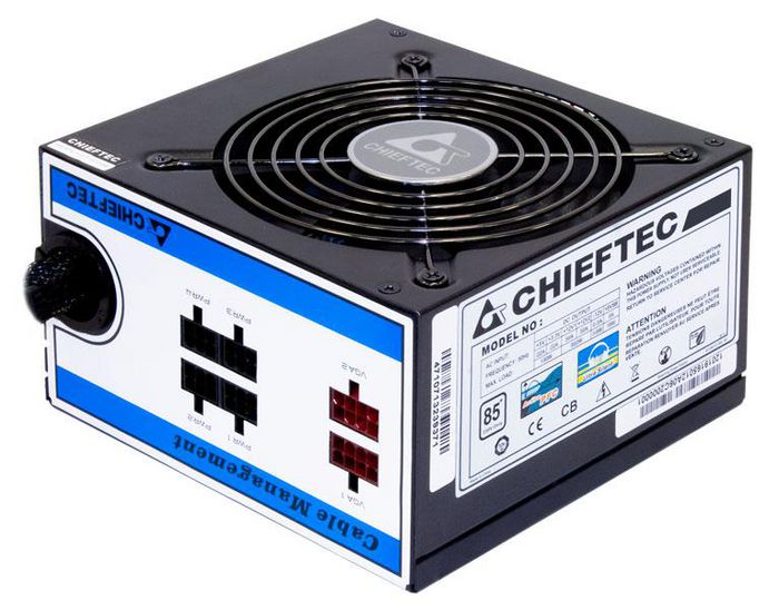 Chieftec 650W, 230V/6A, ATX 12V 2.3, PS II, >85%, 120mm fan - W124747968