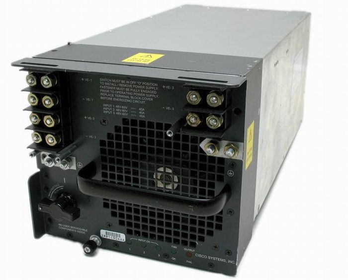 Cisco 4000W DC power supply for Cisco 7609/7613, DC, Spare - W125185846