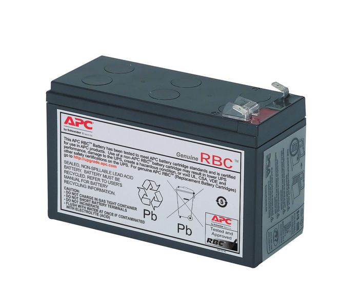 APC Replacement Battery Cartridge #17, 108 VAh, Black - W124891952