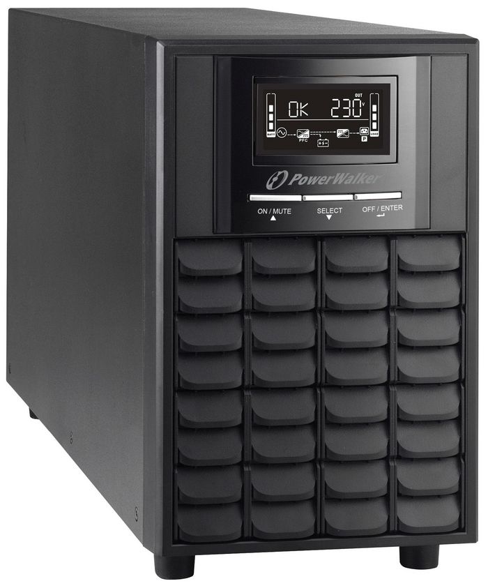 PowerWalker 2000 VA, 1400 W, 240 V, 60 Hz, C20, 2-6 ms, 12 V, 7 Ah - W124397309