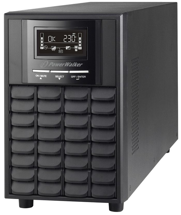 PowerWalker 2000 VA, 1400 W, 240 V, 60 Hz, C20, 2-6 ms, 12 V, 7 Ah - W124397309