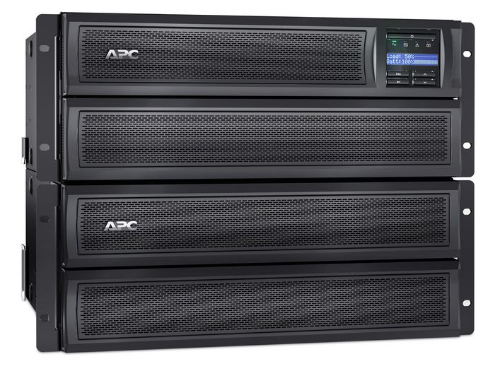 APC Smart-UPS X 3000VA - LCD, 200-240V, 2700 W, 230V, 5% THD, SmartSlot, LED, 645 J, 4U, 38.64kg - W125074624