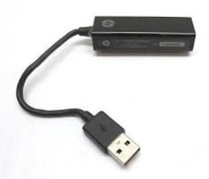HP RJ-45/USB, Black - W124523708