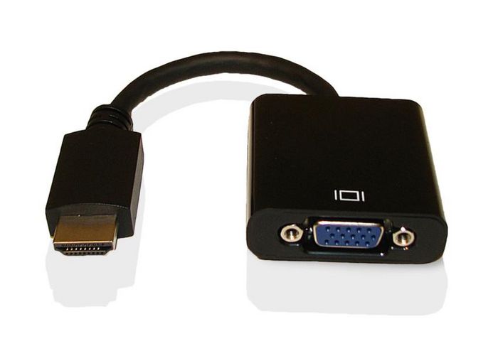 Fujitsu VGA Conversion Cable, 1x HDMI M - 1x VGA F, 180mm - W124990562