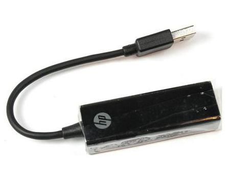 HP RJ-45/USB, male/female, Black - W125123192