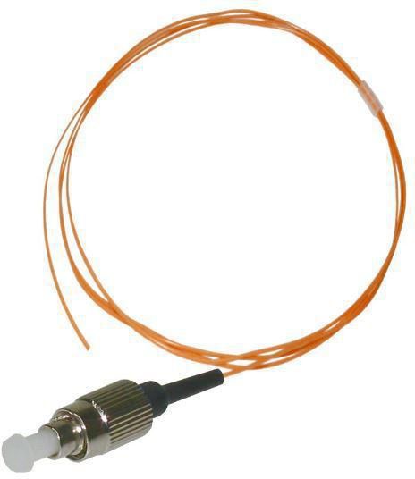 MicroConnect Optical Fibre Pigtail Cable, FC connector, Multimode Simplex Connector, 0.9mm, LSZH, OM2 (Orange) 3m - W124450487