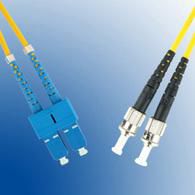 MicroConnect Optical Fibre Cable, ST-SC, Singlemode, Duplex, OS2 (Yellow), 1m - W124550471