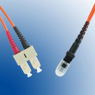 MicroConnect Optical Fibre Cable, MTRJ-SC, Multimode, Duplex, OM2 (Orange), 25m - W124650442