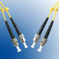 MicroConnect Optical Fibre Cable, ST-ST, Singlemode, Duplex, OS2 (Yellow), 12m - W125050236