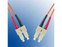 MicroConnect Optical Fibre Cable, SC-SC, Multimode, Duplex, OM3 (Aqua Blue), 2m - W125050266