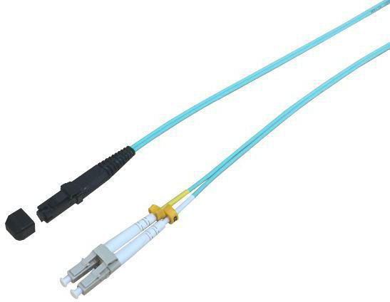 MicroConnect Optical Fibre Cable, LC-MTRJ, Multimode, Duplex, OM3 (Aqua Blue), 7m - W125150082