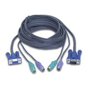 IOGEAR KVM Cable - 10ft - 1 x D-Sub (HD-15), 2 x mini-DIN (PS/2) - W124655011