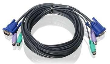 IOGEAR 16ft (5m) PS/2 VGA KVM Cable - W124655012