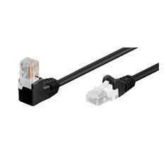 MicroConnect CAT5e U/UTP Network Cable 1 x 90° angled 2m, Black - W124577144