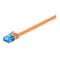 MicroConnect CAT6a U/UTP FLAT Network Cable 2m, Orange - W124777276