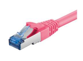 MicroConnect CAT6a S/FTP Network Cable 0.5m, Pink - W124793740