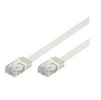 MicroConnect UTP CAT5e White Flat Cable 3M PVC, 4x2xAWG 30/7 CCA - W124876974