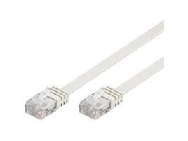 MicroConnect CAT5e U/UTP FLAT Network Cable 7m, White - W124876976