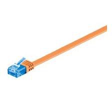 MicroConnect CAT6a U/UTP FLAT Network Cable 1m, Orange - W125077111