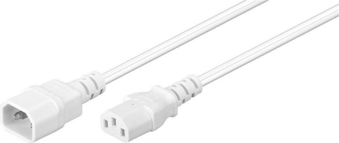 MicroConnect Power Cord C13-C14 0.5m White - W124586273