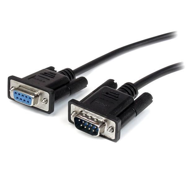 StarTech.com StarTech.com 2m Black Straight Through DB9 RS232 Serial Cable - DB9 RS232 Serial Extension Cable - Male to Female Cable - W124965990