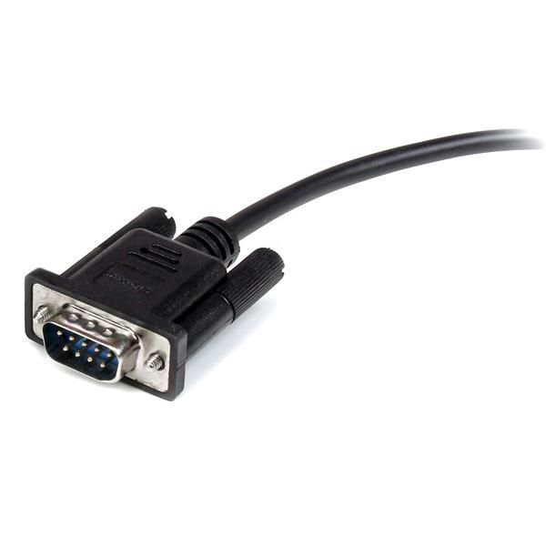 StarTech.com StarTech.com 2m Black Straight Through DB9 RS232 Serial Cable - DB9 RS232 Serial Extension Cable - Male to Female Cable - W124965990