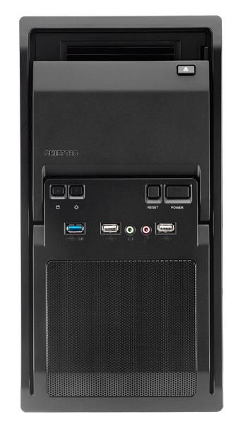 Chieftec Mini tower, f/ micro ATX, 1 x USB 3.0, 2 x USB 2.0, Audio In/Out, SECC 0.6mm, Black - W124889966