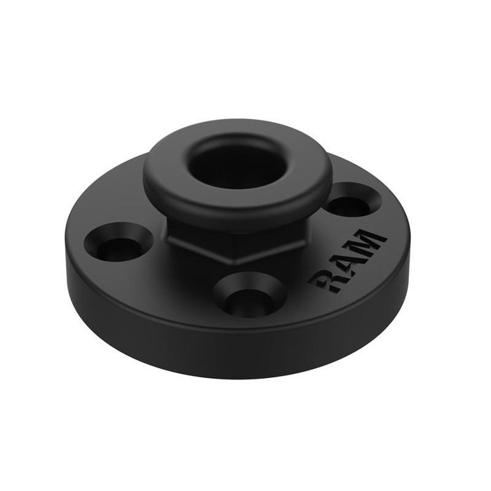 RAM Mounts Round Base Adapter with Aluminum Octagon Button - W124770202