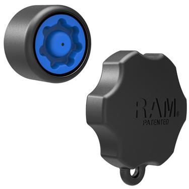 RAM Mounts RAM Pin-Lock Security Knob with 7-Pin Pattern for B Size Socket Arms - W125170376