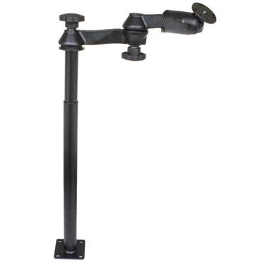 RAM Mounts RAM Tele-Pole with 12" & 18" Poles, Double Swing Arms & Round Plate - W125269970