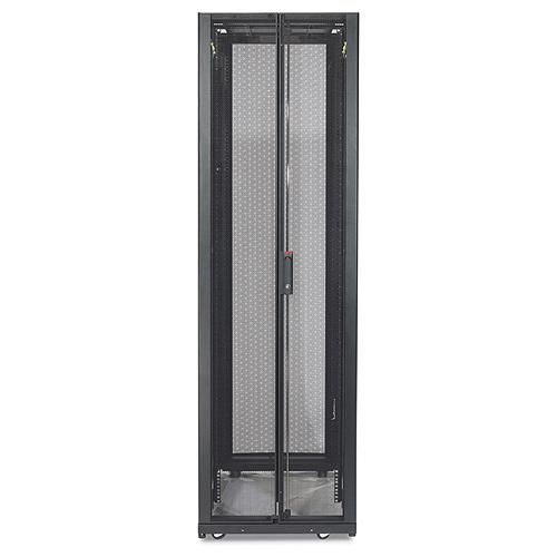 APC NetShelter SX 48U 600mm x 1200mm, with roof, no doors or sides, black - W124645337